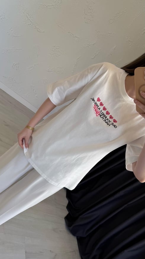 Enjoyy T-shirt Ekru