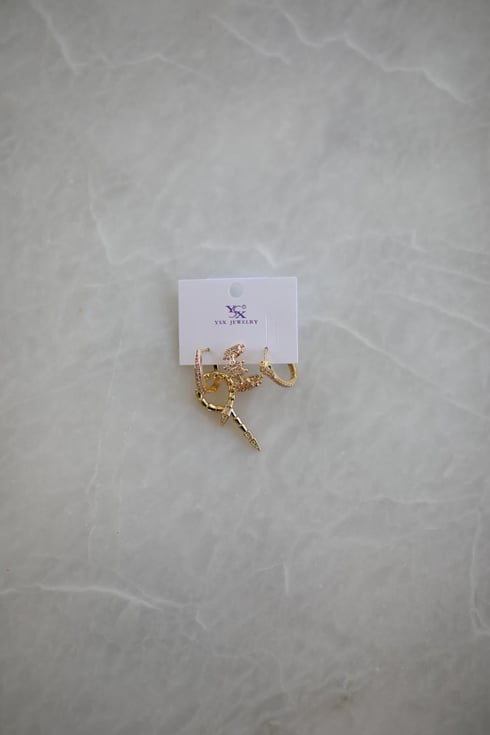 K18 Küpe Gold