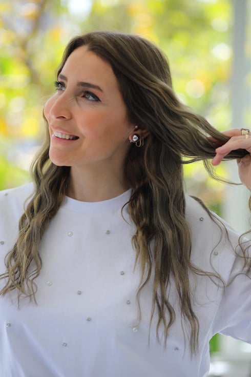 Rustye Mini Top Küpe Gümüş