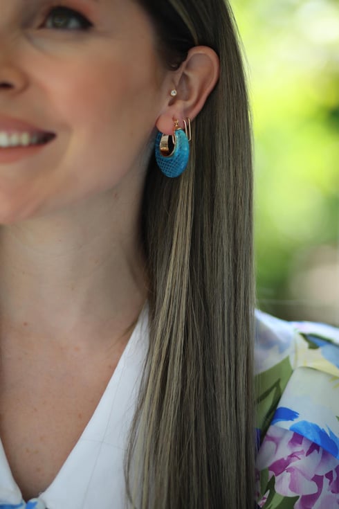 Sassari Küpe Turkuaz