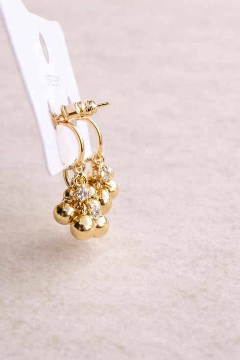 Topçuk Küpe Gold