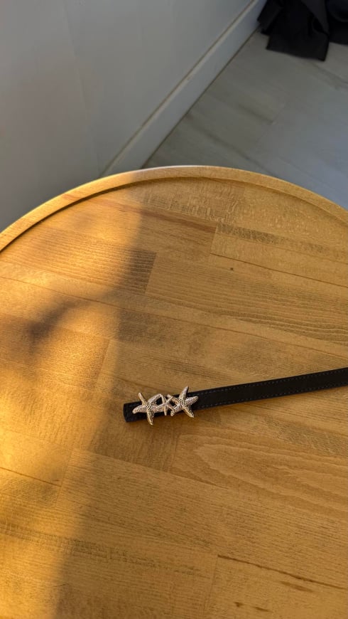 Üçlü Mini Deniz Yıldızı Kemer Acı Kahverengi