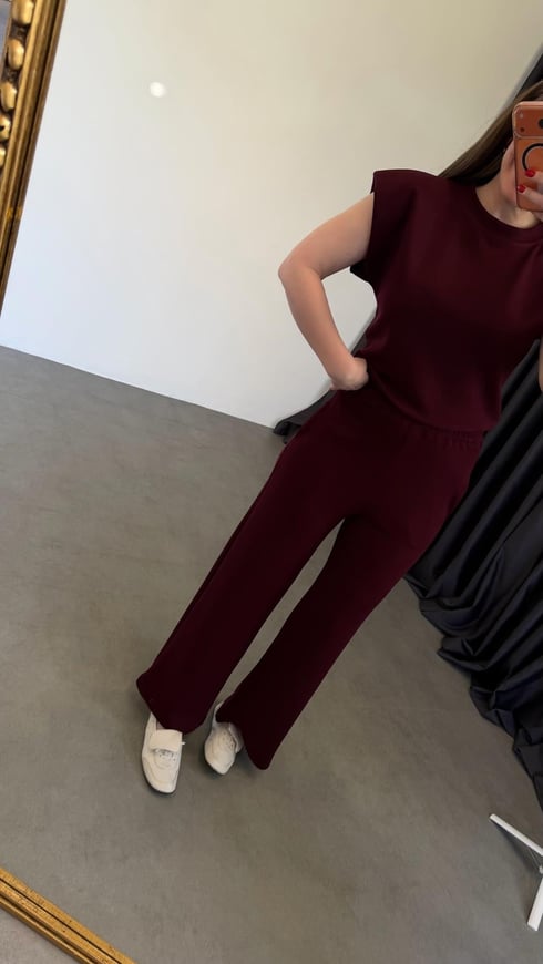 Vatkalı Modal Takım Bordo