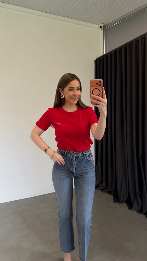 Yeni Lcs Basic T-shirt Kırmızı