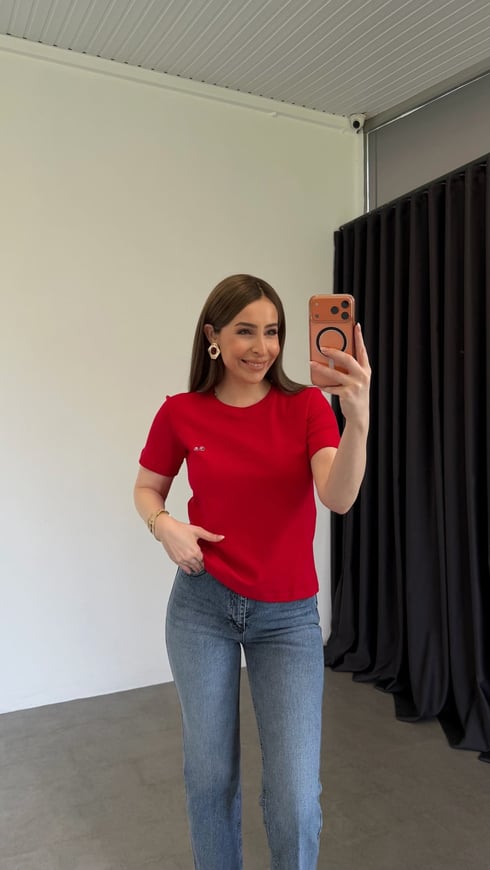 Yeni Lcs Basic T-shirt Kırmızı