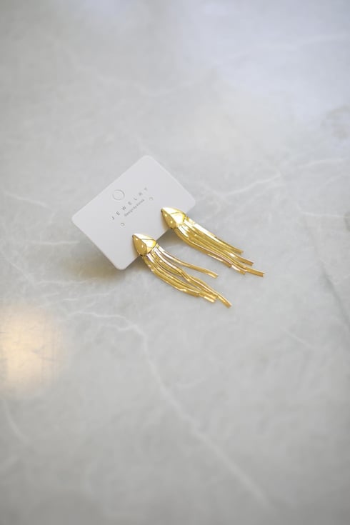 Zika Sallantılı Küpe Gold