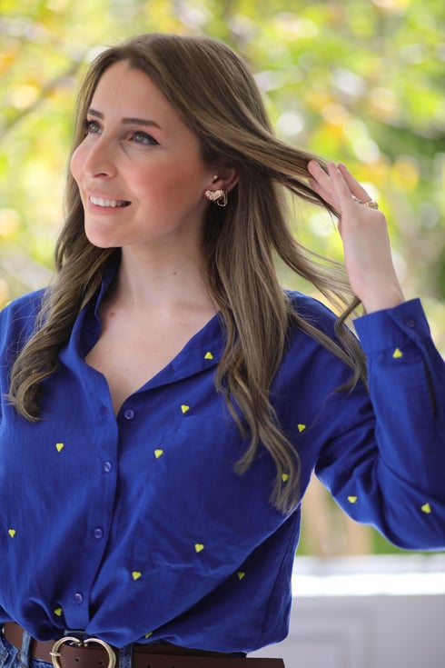 Zyorfa Kalp Küpe Gold