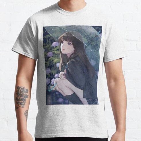 Unisex Me Anime Tasarım Baskılı T-Shirt (Rahat Kalıp Tişört)