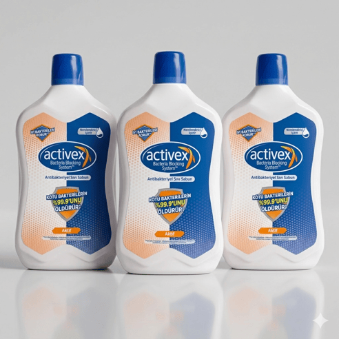 Activex Sıvı Sabun Antibakteriyel Aktif Koruma 1000 ml 3 adet