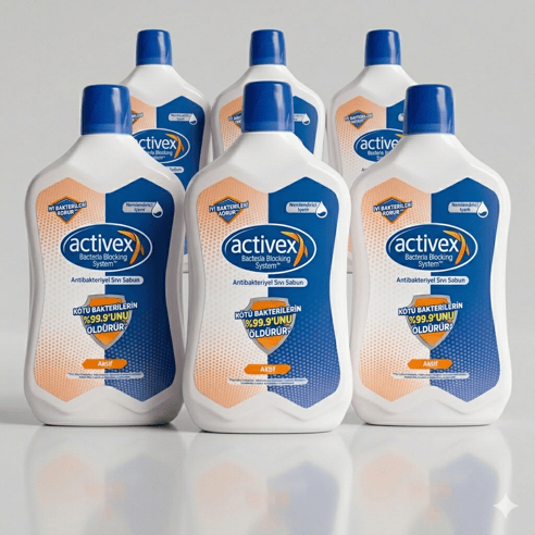Activex Sıvı Sabun Antibakteriyel Aktif Koruma 1000 ml 6 adet