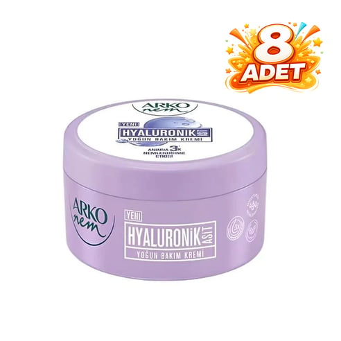 Arko Nem Yoğun Bakım Kremi Hyaluronik Asit 150 Ml  x 8 Adet