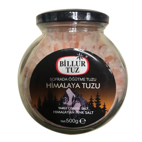 Billur Tuz Himalaya Tuzu Cam Kavanoz 500 G