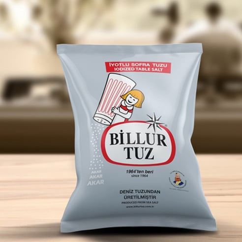 Billur Yıkama İyotlu Sofra Tuzu 750 gr