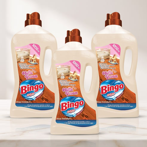Bingo Ahşap Temizlik Mutlu Yuvam 1 litre 3 adet