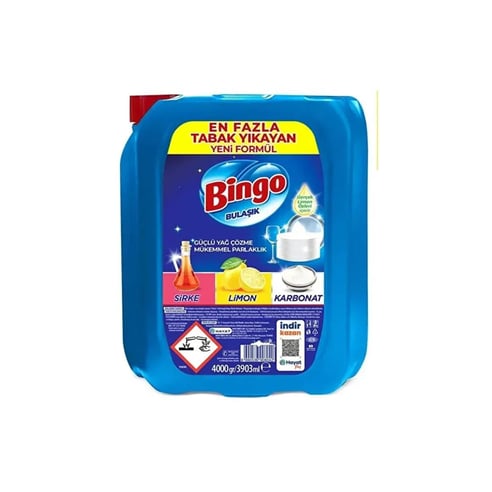 Bingo Bulaşık Deterjanı Limon Kokulu 4Kg