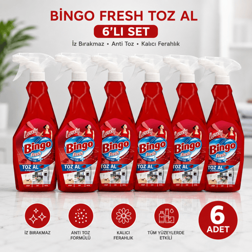 Bingo Toz Al Sprey Lovely 750 ml x 6 Adet