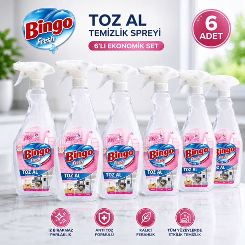 Bingo Toz Al Sprey Mutlu Yuvam 750 ml x 6 Adet