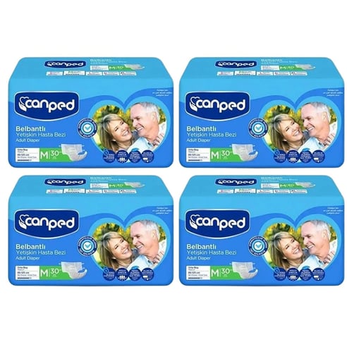 Canped Belbantlı Tekstil Yüzeyli Hasta Bezi Orta M 120'li