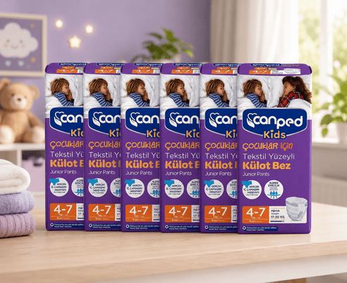 CanPed Çocuk Bezi Emici Çocuk Külodu 9'lu ( 4-7 Yaş ) 6 adet