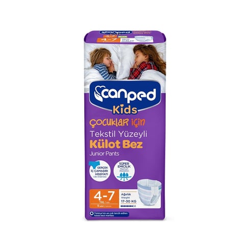 CanPed Çocuk Bezi Emici Çocuk Külodu 9'Lu ( 4-7 Yaş )