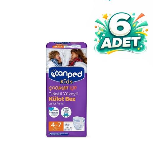 CanPed Çocuk Bezi Emici Çocuk Külodu 9'Lu ( 4-7 Yaş ) 6 Adet