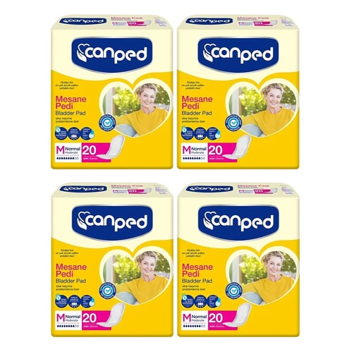 Canped Mesane Pedi Normal M Beden 80 adet 20'li 4 Paket