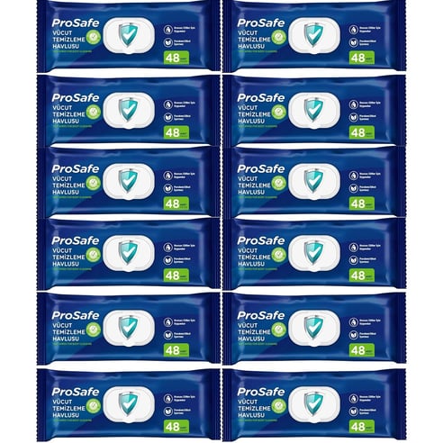 Canped Prosafe Vücut Temizleme Havlusu 12 Paket (576 Yaprak)