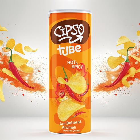 Cipso Tube Acı Baharat Patates Çerezi 90 Gr