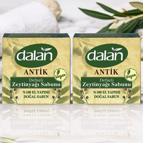 Dalan Antik Zeytinyağlı Defne Sabunu 2'li Bitkisel Banyo Sabunu
