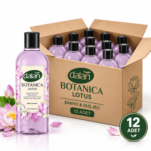 Dalan Botanica Lotus Duş Jeli 500 ml x 12 Adet 