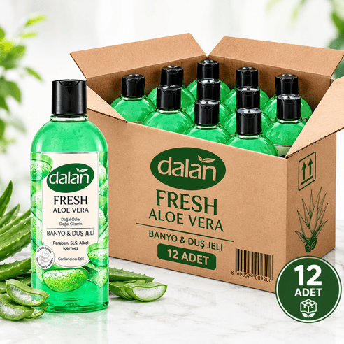 Dalan Fresh Aloe Vera Duş Jeli 500 ml x 12 Adet 