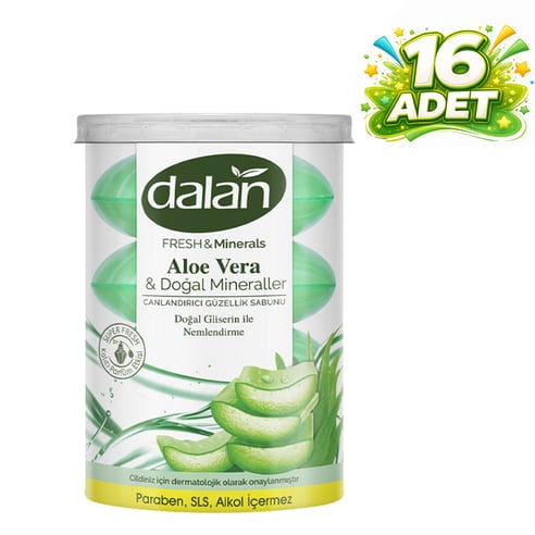 Dalan Fresh & Minerals Klasik Aloe Vera 110x4=440 gr 16 Adet 