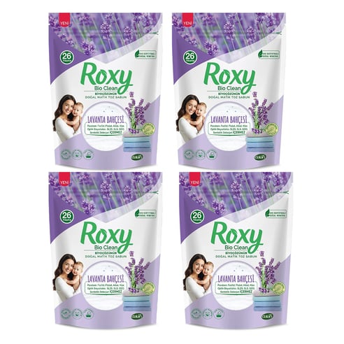 Dalan Roxy Bio Clean Doğal Matik Toz Sabun ''lavanta Bahçesi'' 800 gr x 4 adet