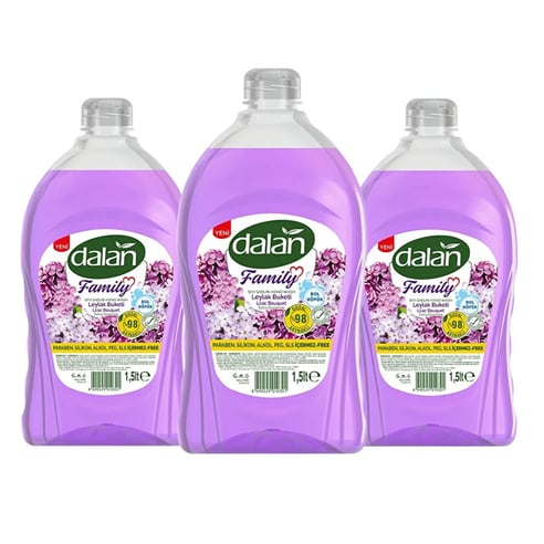Dalan Sıvı Sabun Family Leylak 1,5 L 3 adet