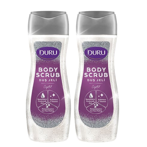 Duru Duş Jeli Body Scrub Crystal 450 ml x 2 adet