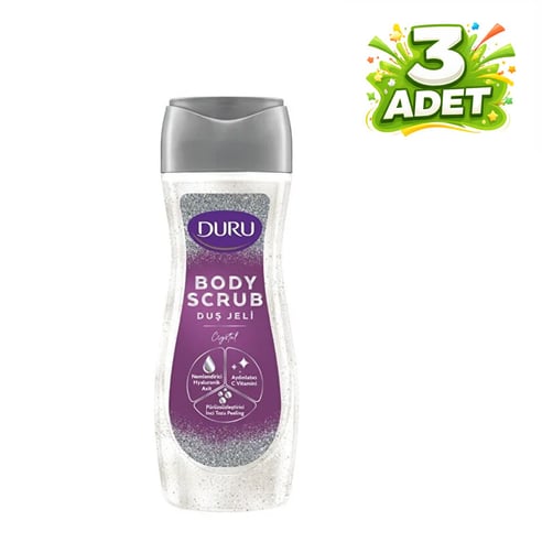 Duru Duş Jeli Body Scrub Crystal 450 ml x 3 Adet
