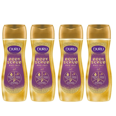 Duru Duş Jeli Body Scrub Gold 450 ml 4 adet