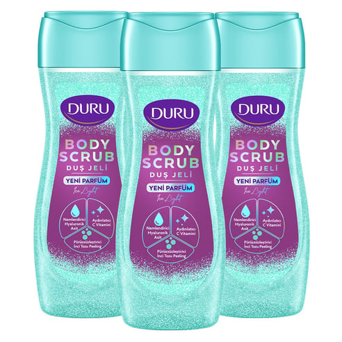 Duru Duş Jeli Body Scrub Ice Light 450 ml x 3 adet