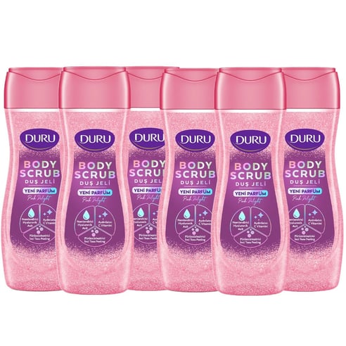 Duru Duş Jeli Body Scrub Pink Delight 450 ml x 6 adet