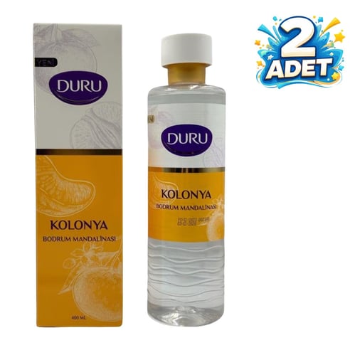 Duru Kolonya Bodrum Mandalinası Pet Şişe 400 ml 2 Adet