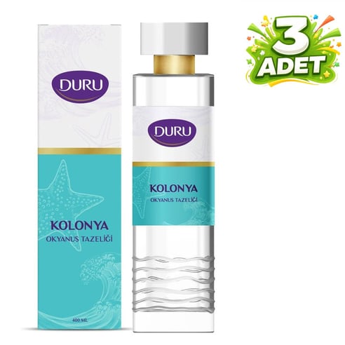 Duru Kolonya Okyanus Ferhalığı 400 ml Pet Şişe 3 Adet