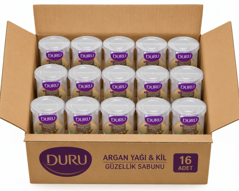 Duru Mineral Action Argan ve Kil Güzellik Sabunu 400 gr 16 adet