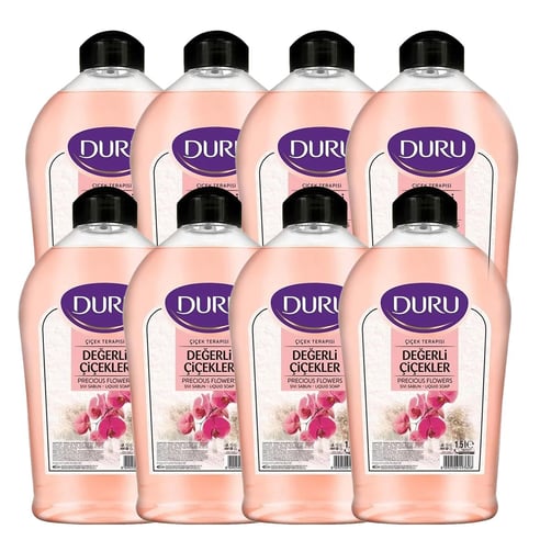 Duru Sıvı Sabun Çiçek Terapisi Değerli Çiçekler 1,5 L x 8 adet