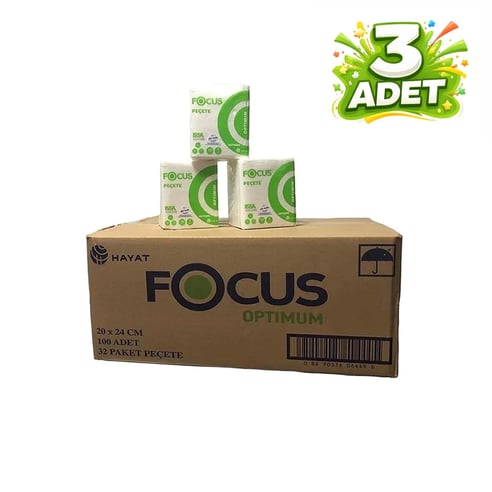 Focus Optimum Peçete 100 Lü (32 Adet) X 3 Adet