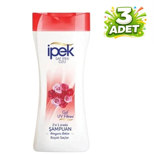 İpek Şampuan 480 ml Boyalı Saçlar Gül x 3 Adet