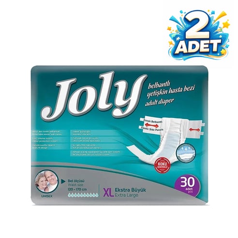 Joly Yetişkin Hasta Bezi XL 60 Adet 30lu 2 Paket