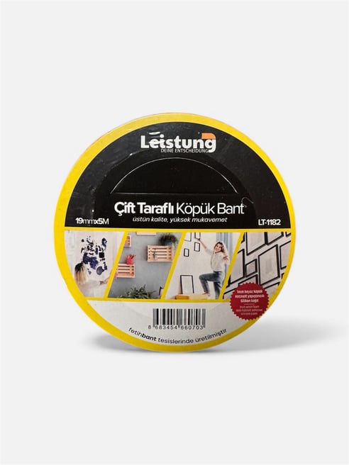 Leistung Çift Taraflı Köpük Bant 19mmx5M ( LT-1182) 