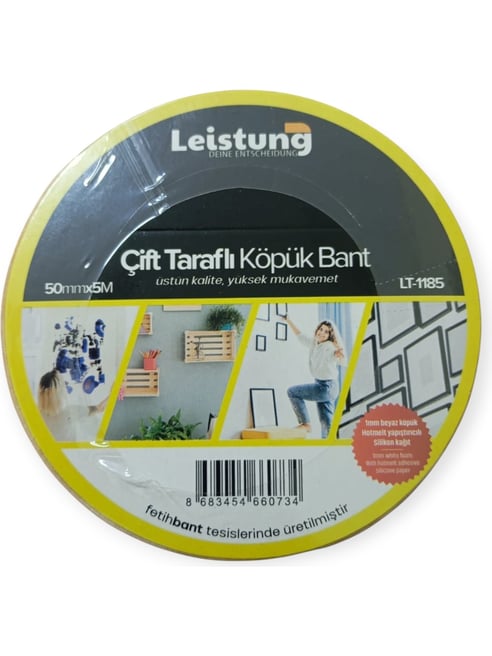 Leistung Çift Taraflı Köpük Bant 50mmx5M ( LT-1185) 
