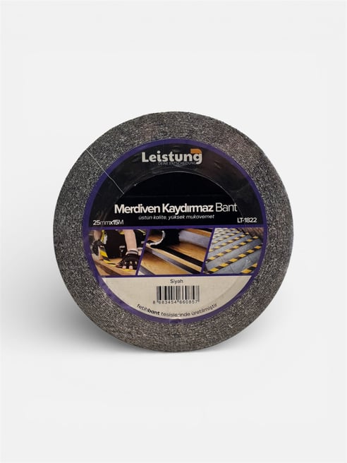 Leistung Merdiven Kaydırmaz Bant Siyah 25 mm x 15 metre (LT-1822)