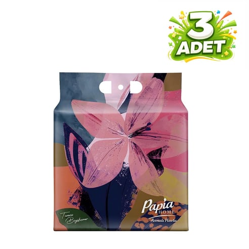 Papia Home Asmalı Havlu 750 Yaprak (250'li 3 Adet)